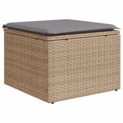 VidaXL 3222468 banc de jardin Rotin, Acier