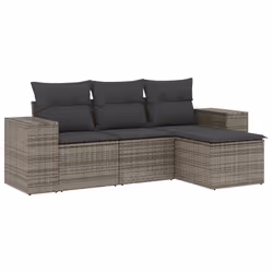 VidaXL 3222469, Gris foncé, Rotin, Acier, 110 kg, Adultes et enfants, 550 mm, 550 mm