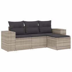 VidaXL 3222471, Gris foncé, Rotin, Acier, 110 kg, Adultes et enfants, 550 mm, 550 mm