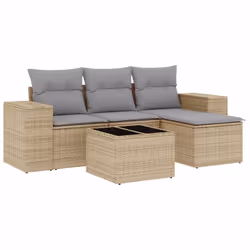 VidaXL 3222478, Gris clair, Rotin, Verre trempé, 110 kg, Adultes et enfants, 550 mm, 550 mm