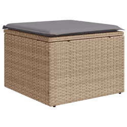 VidaXL 3222478 banc de jardin Rotin, Verre trempé