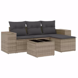 VidaXL 3222479, Gris foncé, Rotin, Verre trempé, 110 kg, Adultes et enfants, 550 mm, 550 mm