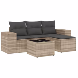 VidaXL 3222481, Gris foncé, Rotin, Verre trempé, 110 kg, Adultes et enfants, 550 mm, 550 mm