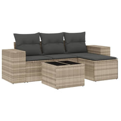 VidaXL 3222481 banc de jardin Rotin, Verre trempé