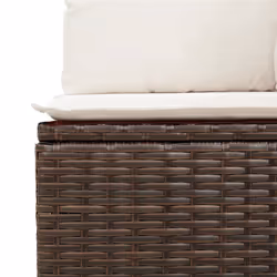 VidaXL 3222482 banc de jardin Rotin, Verre trempé