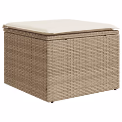 VidaXL 3222487 banc de jardin Rotin, Acier