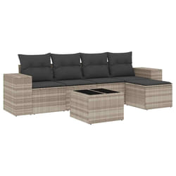 VidaXL 3222491 banc de jardin Rotin, Acier