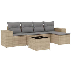VidaXL 3222498 banc de jardin Rotin, Verre trempé