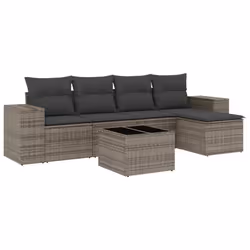 VidaXL 3222499, Gris foncé, Rotin, Verre trempé, 110 kg, Adultes et enfants, 550 mm, 550 mm