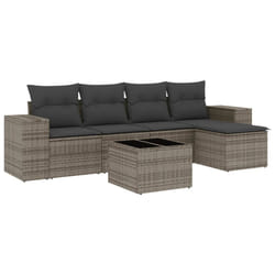 VidaXL 3222499 banc de jardin Rotin, Verre trempé