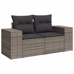 VidaXL 3222499 banc de jardin Rotin, Verre trempé - Vue supplémentaire 4