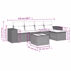 VidaXL 3222499 banc de jardin Rotin, Verre trempé - Vue supplémentaire 8