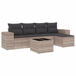 VidaXL 3222501, Gris foncé, Rotin, Verre trempé, 110 kg, Adultes et enfants, 550 mm, 550 mm