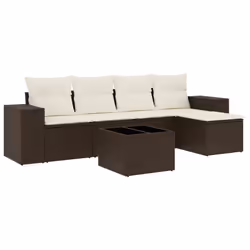 VidaXL 3222502, Crème, Rotin, Verre trempé, 110 kg, Adultes et enfants, 550 mm, 550 mm