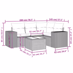 VidaXL 3222505 banc de jardin Rotin, Acier - Vue supplémentaire 7