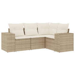 VidaXL 3222507 banc de jardin Rotin, Acier