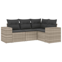 VidaXL 3222511 banc de jardin Rotin, Acier