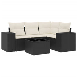 VidaXL 3222515 banc de jardin Rotin, Verre trempé