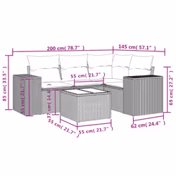 VidaXL 3222515 banc de jardin Rotin, Verre trempé - Vue supplémentaire 7