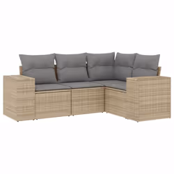 VidaXL 3222518, Gris clair, Rotin, Verre trempé, 110 kg, Adultes et enfants, 550 mm, 550 mm