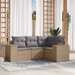 VidaXL 3222518 banc de jardin Rotin, Verre trempé