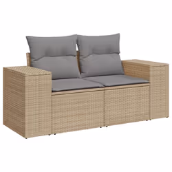 VidaXL 3222518 banc de jardin Rotin, Verre trempé