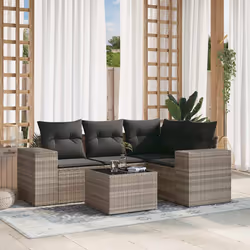 VidaXL 3222521 banc de jardin Rotin, Verre trempé