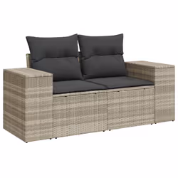 VidaXL 3222521 banc de jardin Rotin, Verre trempé - Vue supplémentaire 4