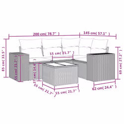 VidaXL 3222521 banc de jardin Rotin, Verre trempé - Vue supplémentaire 8