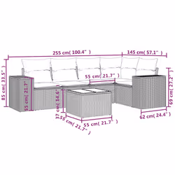 VidaXL 3222525 banc de jardin Rotin, Acier - Vue supplémentaire 8