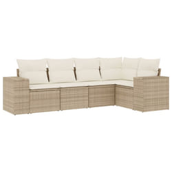 VidaXL 3222527 banc de jardin Rotin, Acier