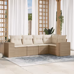 VidaXL 3222527 banc de jardin Rotin, Acier