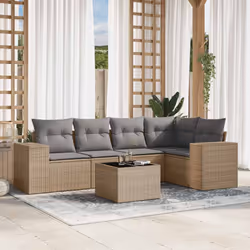 VidaXL 3222528 banc de jardin Rotin, Acier