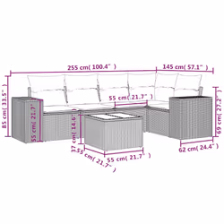 VidaXL 3222528 banc de jardin Rotin, Acier - Vue supplémentaire 8