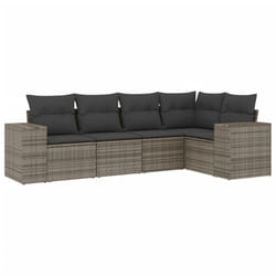 VidaXL 3222529 banc de jardin Rotin, Acier