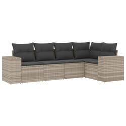 VidaXL 3222531 banc de jardin Rotin, Acier