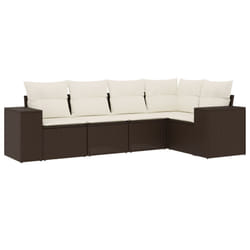 VidaXL 3222532 banc de jardin Rotin, Acier