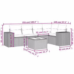 VidaXL 3222535 banc de jardin Rotin, Verre trempé - Vue supplémentaire 8