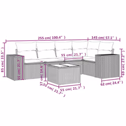 VidaXL 3222537 banc de jardin Rotin, Verre trempé - Vue supplémentaire 8