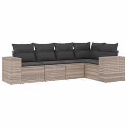VidaXL 3222541, Gris foncé, Rotin, Verre trempé, 110 kg, Adultes et enfants, 550 mm, 550 mm