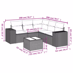 VidaXL 3222545 ensemble de meubles de jardin - Vue supplémentaire 8
