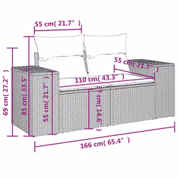 VidaXL 3222551 ensemble de meubles de jardin - Vue supplémentaire 8