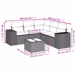 VidaXL 3222555 ensemble de meubles de jardin - Vue supplémentaire 8