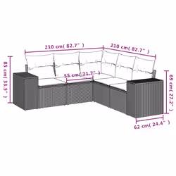 VidaXL 3222558 ensemble de meubles de jardin - Vue supplémentaire 7