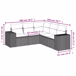 VidaXL 3222559 ensemble de meubles de jardin - Vue supplémentaire 7