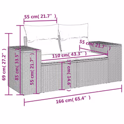 VidaXL 3222588 ensemble de meubles de jardin - Vue supplémentaire 8