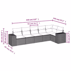 VidaXL 3222589 ensemble de meubles de jardin - Vue supplémentaire 7