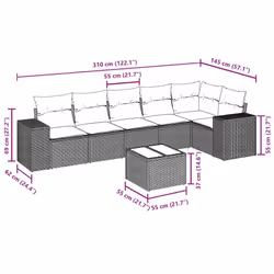 VidaXL 3222591 ensemble de meubles de jardin - Vue supplémentaire 8