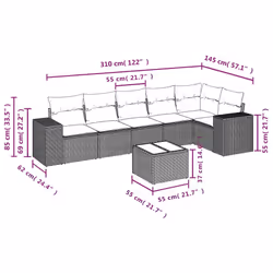 VidaXL 3222592 ensemble de meubles de jardin - Vue supplémentaire 8