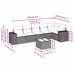 VidaXL 3222594 ensemble de meubles de jardin - Vue supplémentaire 8